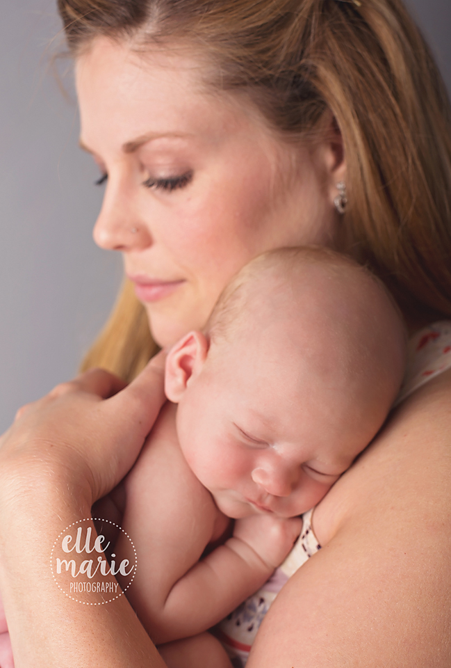 newborn with mom