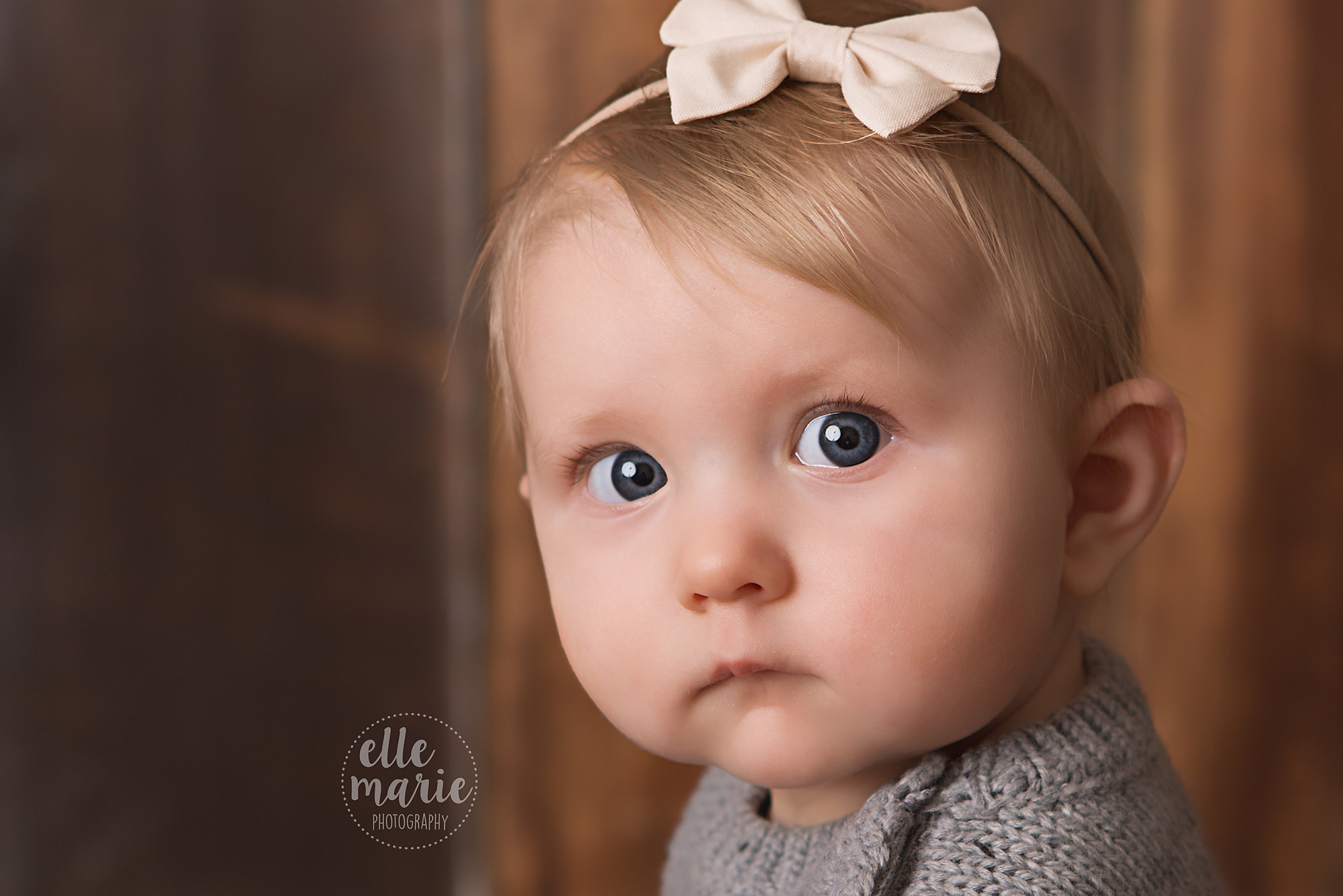 Close up of 6 month old baby
