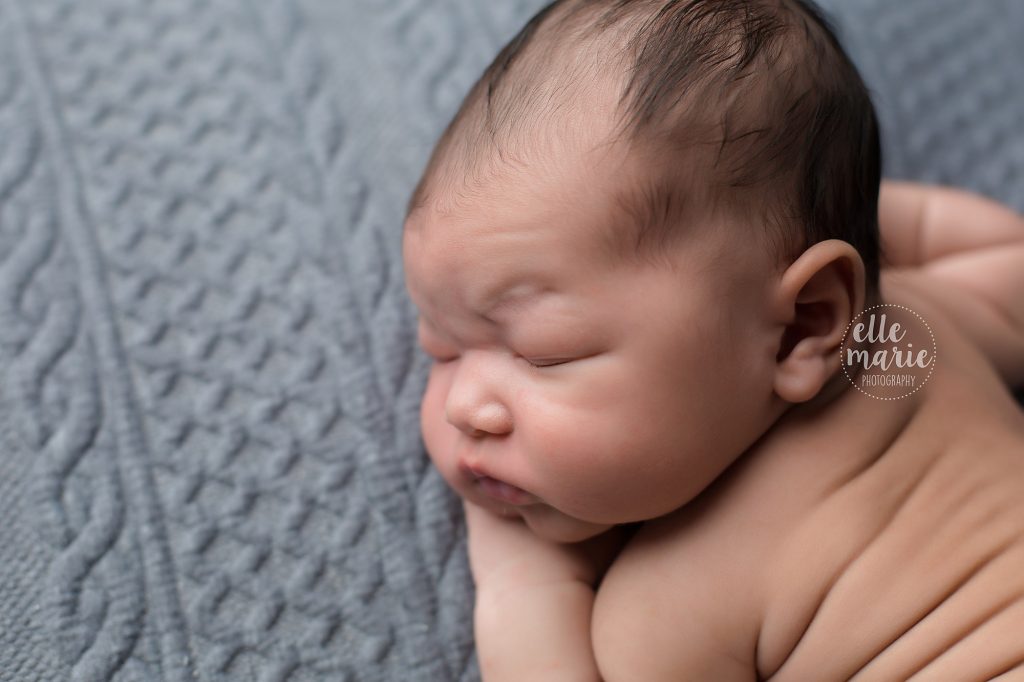 close up of baby face