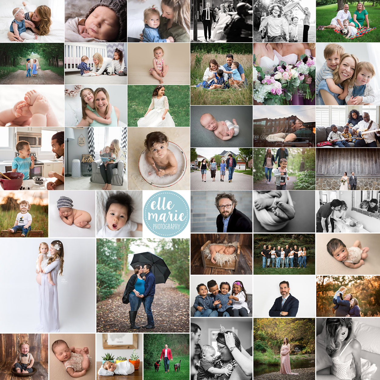 collage of many of the photos taken in 2017