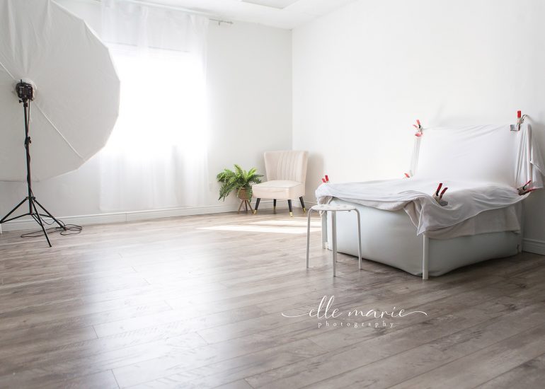 newborn photography studio, shooting area - near bowmanville, ontario